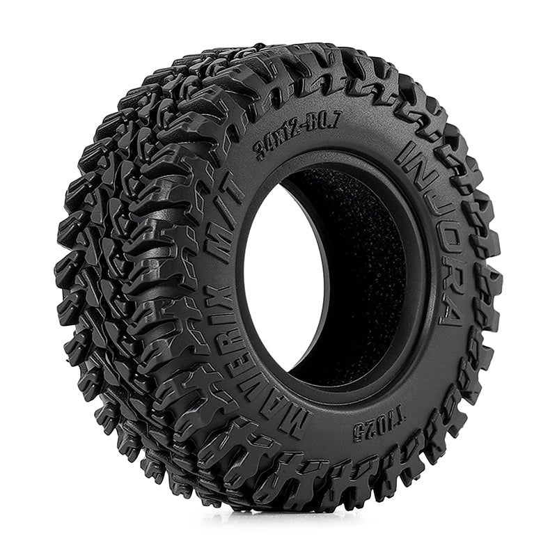 INJORA 0.7" 34*12mm MAVERIX M/T Tires for 1/30 SCX30 (T7025) (4)