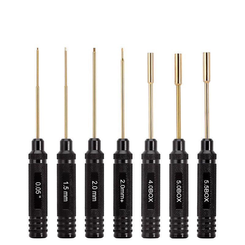INJORA 7PCS HSS Hex Screwdrivers Thin Walled Nut Drivers for 1/18 1/24 RC Crawlers