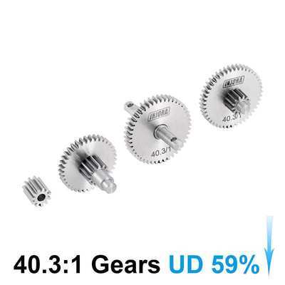 INJORA Stainless Steel Transmission Gear Set for 1/18 TRX4M (4M-36)