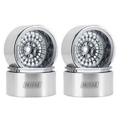 INJORA Turbine 2.2 Aluminum Beadlock Wheels, -10mm Offset (W2255) (4)