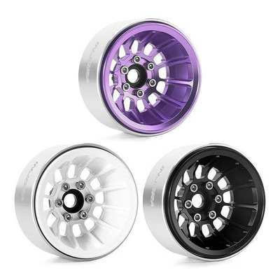 INJORA Turbine Deep Dish 1.9" Aluminum Beadlock Wheels W1915 (4)