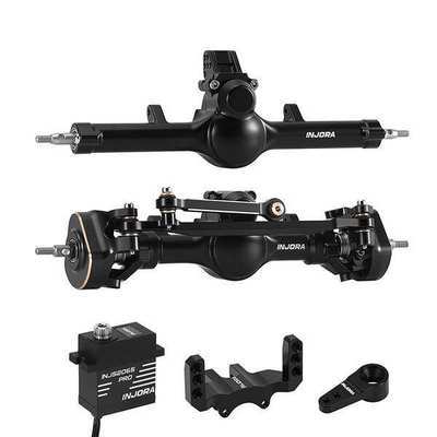 INJORA V2 +4mm Planet Axles & INJS2065-PRO Servo Kit for 1/24 SCX24