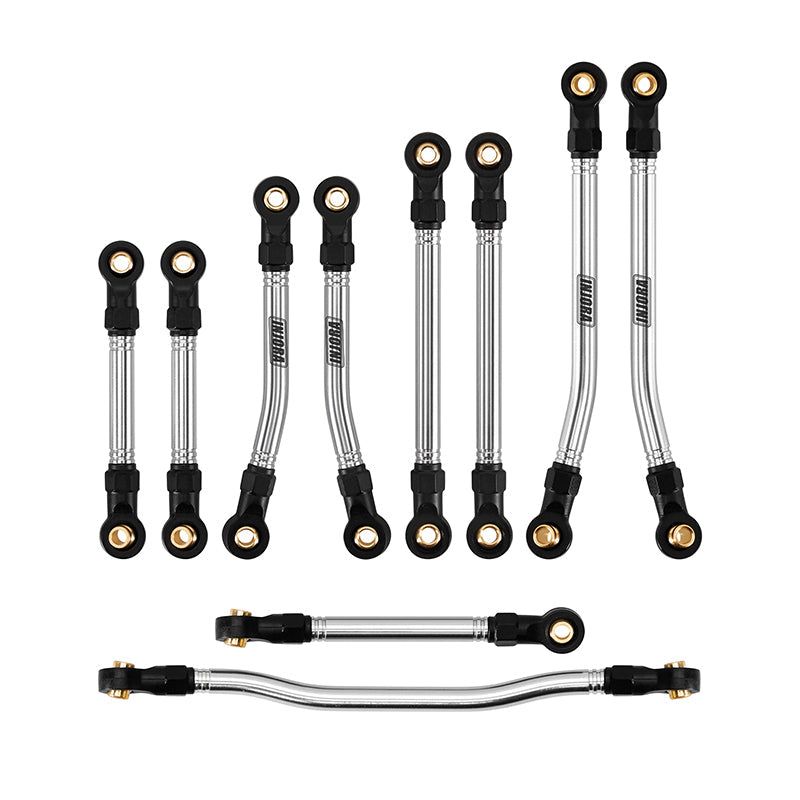 INJORA Stainless Steel High Clearance Links & Steering Links Set for 1/18 HPI Venture18