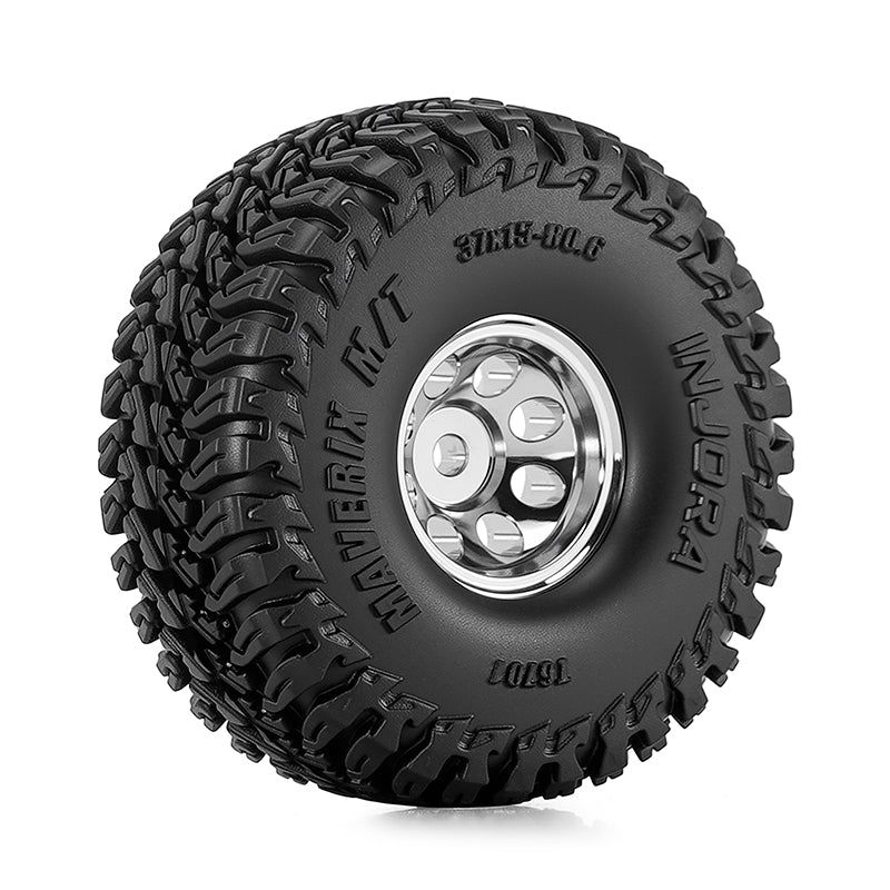 INJORA 0.6"/0.7" Beadlock Wheels & Tires Set for 1/30 SCX30 (W6701)