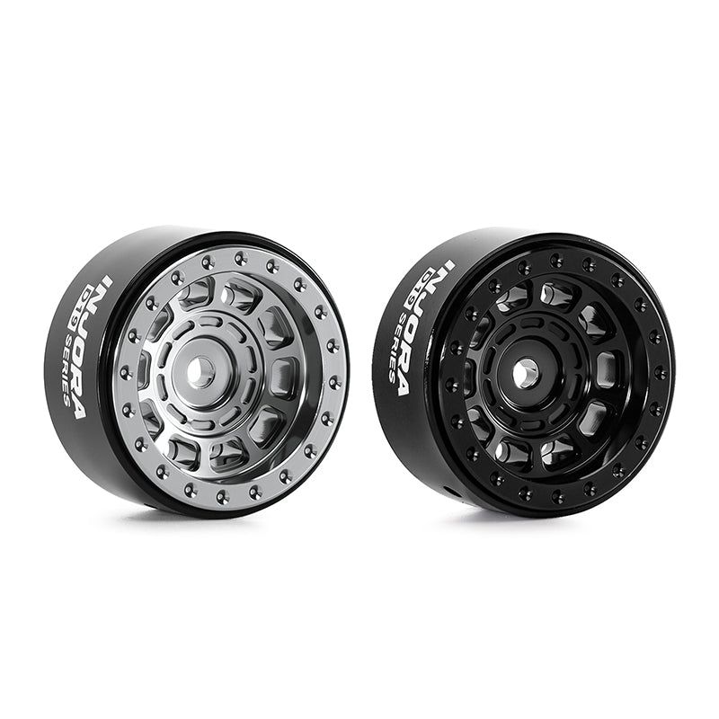 INJORA 0.7" D19 Aluminum Beadlock Wheels for 1/30 SCX30 (W7009) (4)