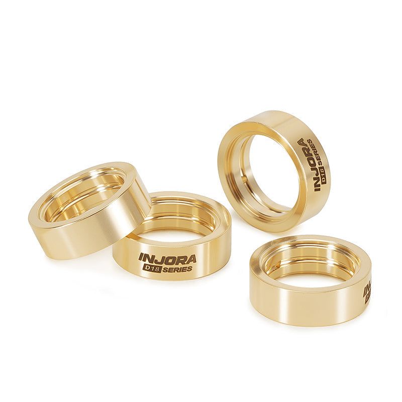INJORA 10g Brass Inner Clamp Rings for INJORA 0.7" D18 Wheels