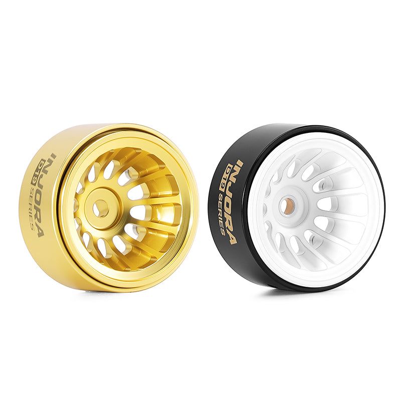 INJORA 0.7" Turbine D19 Deep Dish Brass Wheels for 1/30 SCX30 (W7015)