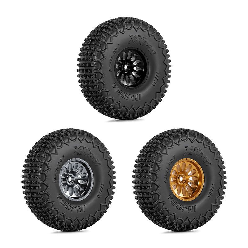 INJORA 0.75" 44*16mm Aluminum Wheels Set for 1/32 Redcat Ascent-32 V1 V2 (W7501)