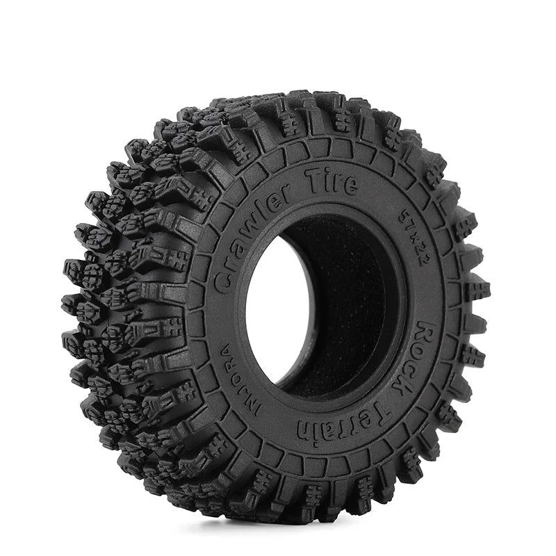 INJORA 1.0" 57*22mm Rock Crawling Tires (T1016) (4)