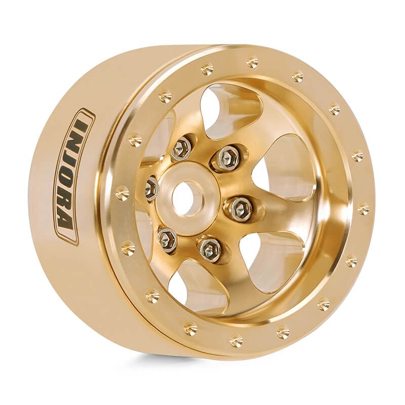 INJORA 1.0" 40g/pcs Brass -4.7mm Offset Wheels for Micro Crawlers (W1011)