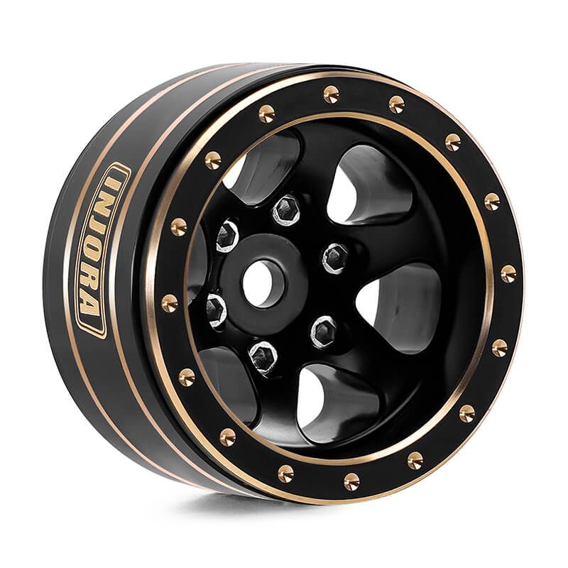 INJORA 1.0" Brass -4.7mm Offset Wheels for Micro Crawlers (W1012)