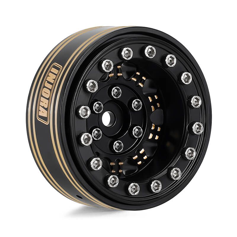 INJORA 1.3" 81g/pcs Super Heavy Brass -5.25mm Offset Wheels for Micro Crawlers (W1305)