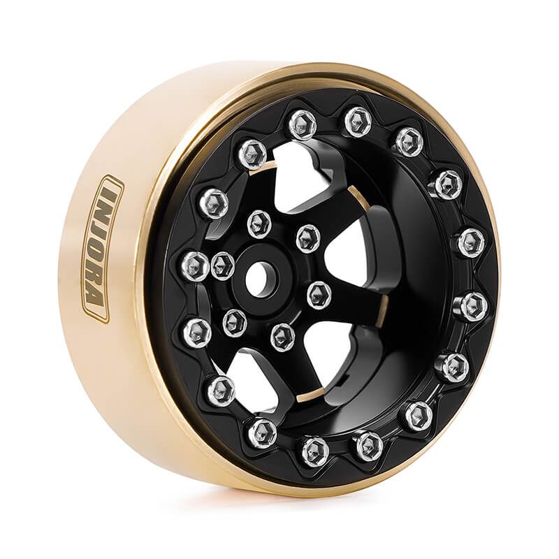 INJORA 1.3" Brass -5.25mm Offset Wheels for Micro Crawlers (W1310)