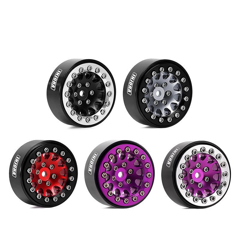 INJORA 1.3" Aluminium 0mm Offset Wheels for Micro Crawlers (W1311)