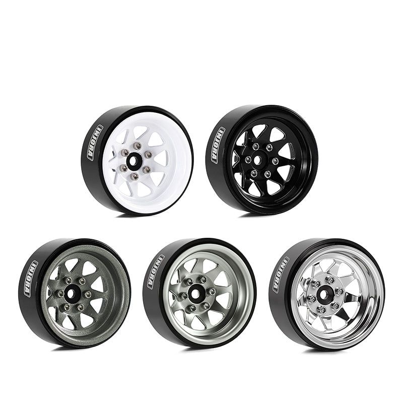 INJORA 1.3" Stamped Steel -4.05mm Offset Wheels for Micro Crawlers (W1312)