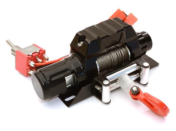 CNC Machined Realistic Power Winch for Scale Rock Crawler 1/10 Size