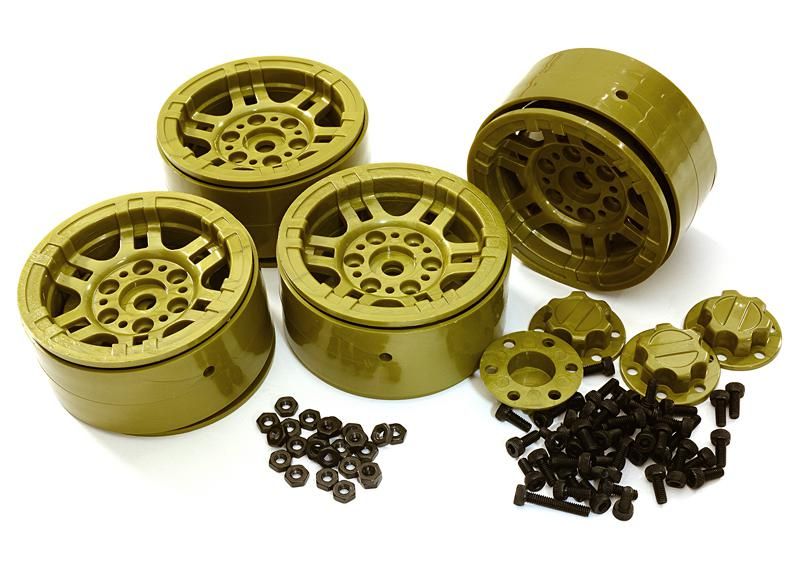 Composite Dual 6 Spoke Off-Road 1.9 Size Wheel (4) Set