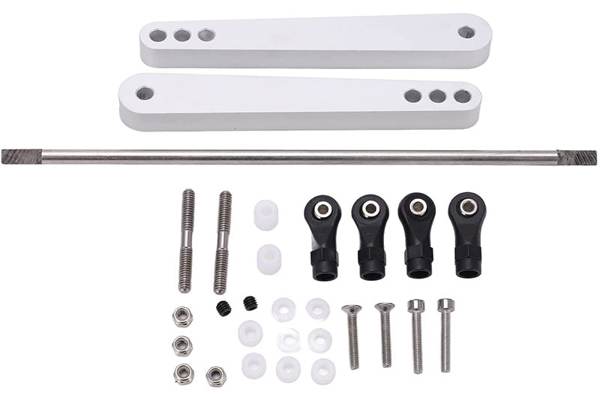 Integy Anti-Roll Sway Bar Kit for Axial Wraith 2.2 (Silver, C31384SILVER)