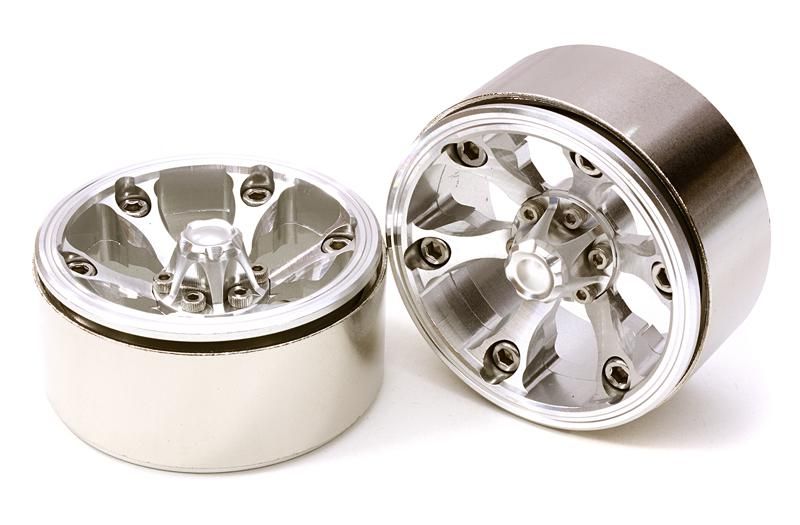 High Mass Beadlock Aluminum 1.9 Wheels Spoke-6 Type C for 1/10 Scale Crawler