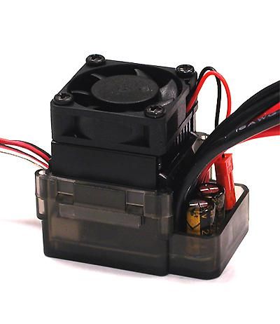 Type II Rock Crawler ESC w/ Drag Brake + Fan (Limit: 55T x 2 Motors & 7.2V)