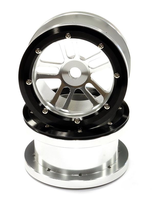 Billet Machined T2 Dual 5 Beadlock Wheel (2) for Axial Wraith 2.2 w/ 12mm Hex | Ridgecrest