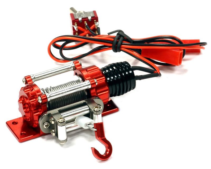 Billet Machined T2 Realistic High Torque Winch for Scale Rock Crawler 1/10 Size