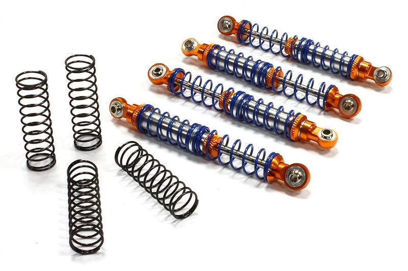 Billet Shock Set (4) for SCX-10 Dingo, Honcho & Jeep (L=92mm)