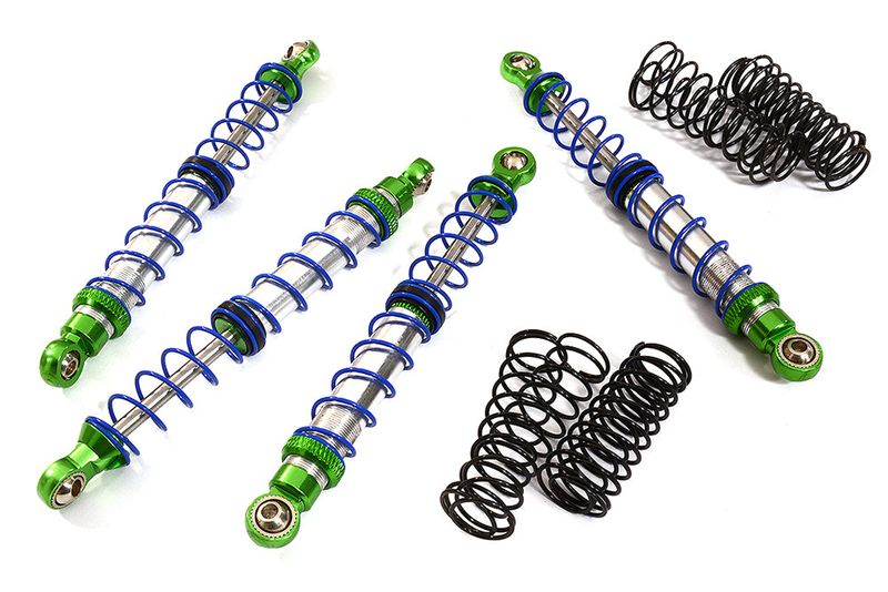 Billet Shock Set (4) for SCX-10 Dingo, Honcho & Jeep (L=102mm)