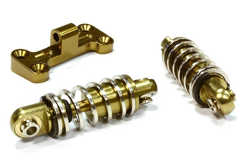 Billet Machined Spring Loaded Front Bumper Mount Kit for Axial 1/10 Yeti | Yeti Rock Racer