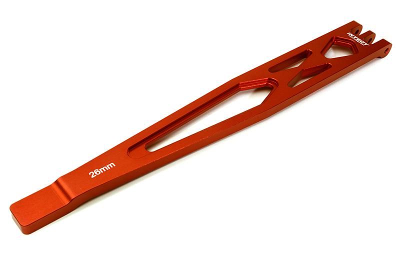 Red Alloy Machined Battery Plate for Traxxas 1/10 TRX-4 Crawler & 4-Tec 2.0 | 3.0