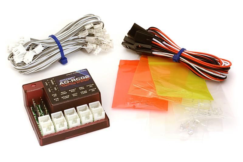 Universal Multi-Function LED Lighting System for Most 1/10 Scale Crawler | SCX-10 | Everest Gen7 PRO | SCX10 II | Wraith 1.9