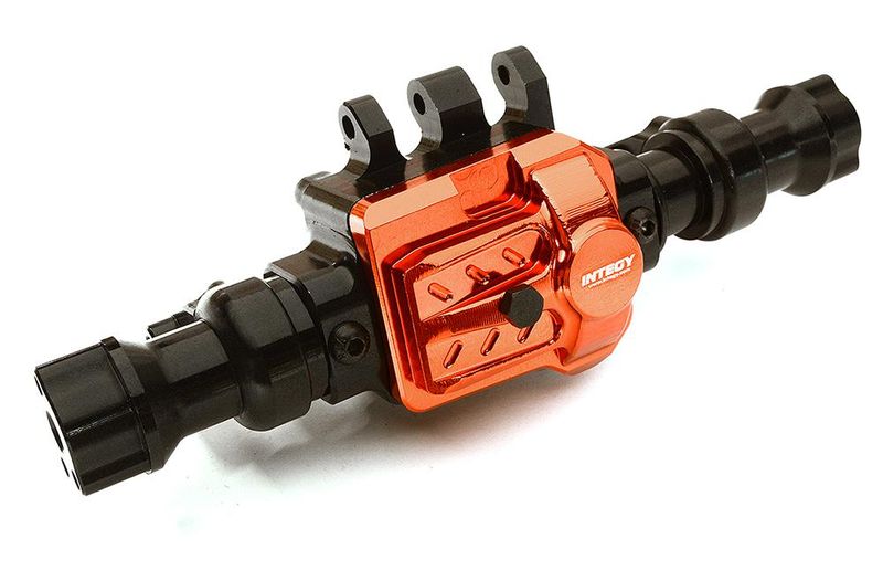 Black Billet Machined Rear Axle Housing for Traxxas TRX-4 Scale & Trail Crawler