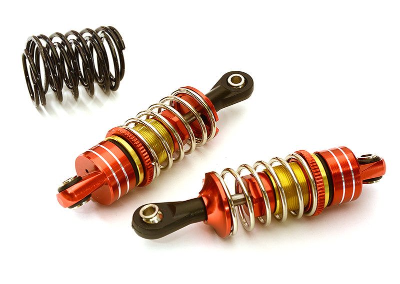Red Billet Machined Shock Set (2) for 1/10 Scale Off-Road R/C (L=60mm)