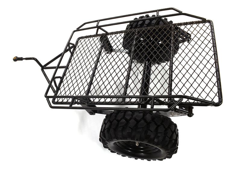 Realistic Leaf Spring 1/10 Size Low Side Trailer for Scale Crawler Truck