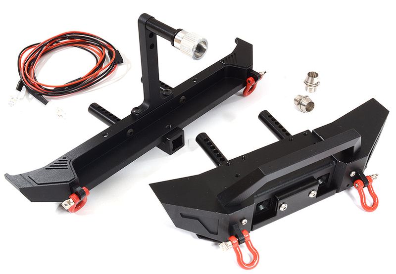 Realistic Metal Front & Rear Bumper for 1/10 Scale Off-Road Crawler