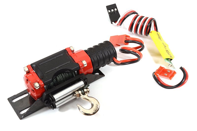 Realistic Winch with Receiver 3rd Ch. Controller for 1/10 Scale Trail Crawler