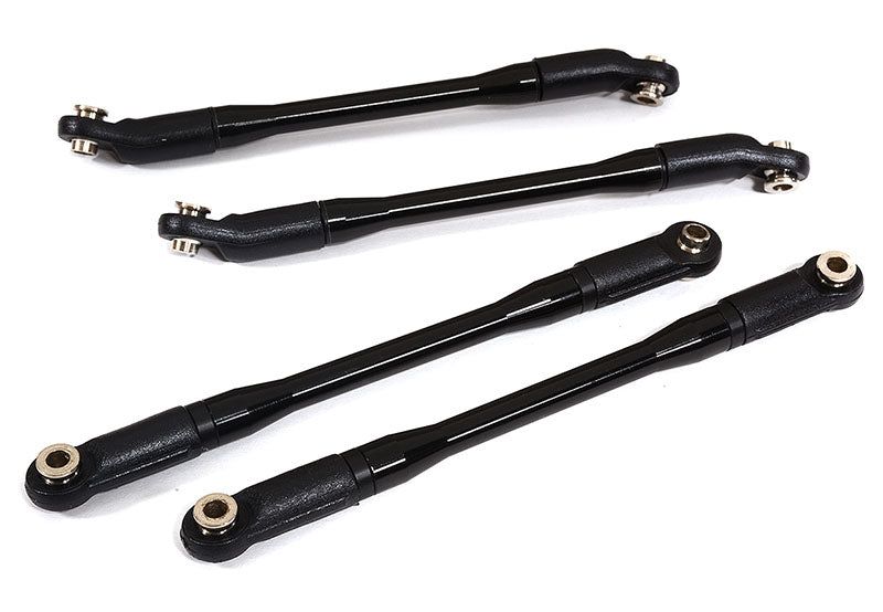 Rear Upper and Lower Suspension Links(4) w/ Rod Ends for Axial 1/10 SCX10 II 6X6
