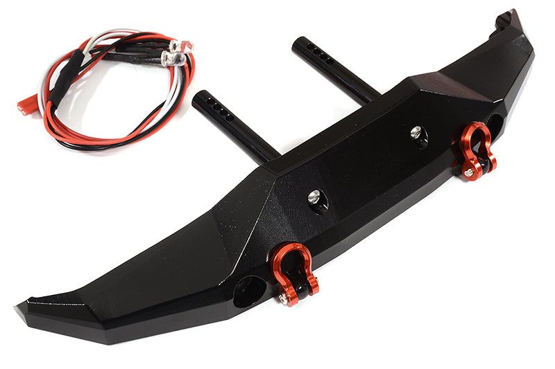 Realistic Front Alloy Bumper for Axial 1/10 SCX10 II 6X6 - Durable Upgrade