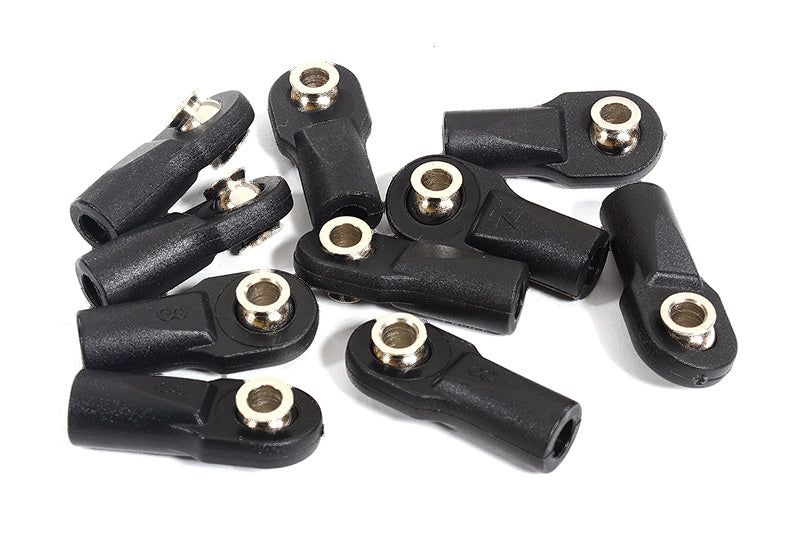 M4 Size Straight 22mm length Ball Ends Type Tie Rod Ends, w/ 3mm Ball Links | SCX-10 | EXO | SCX10 II | TRX-4 | TRX-6 | SCX10 III