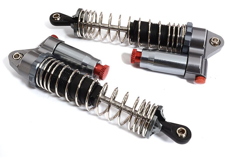 Alloy 100mm Type Piggyback Shock (2) w/ Rebound Adjust for 1/10 Scale Crawler