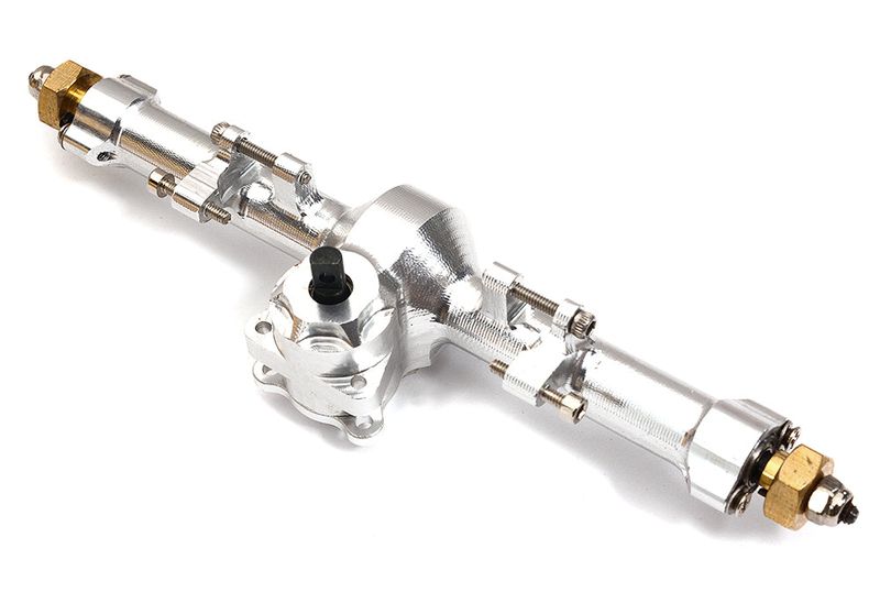 Billet Machined Alloy Complete Rear Axle for Axial 1/24 SCX24 Rock Crawler