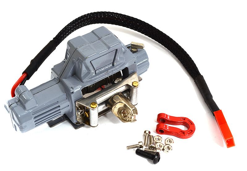 Realistic Heavy-Duty High Torque Winch for 1/10 Scale Trail Crawler