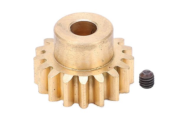 Machined Brass 16g Pinion Gear 5mm Bore 32P 17T for Axial 1/10 RBX10 Ryft 4WD | Yeti Rock Racer
