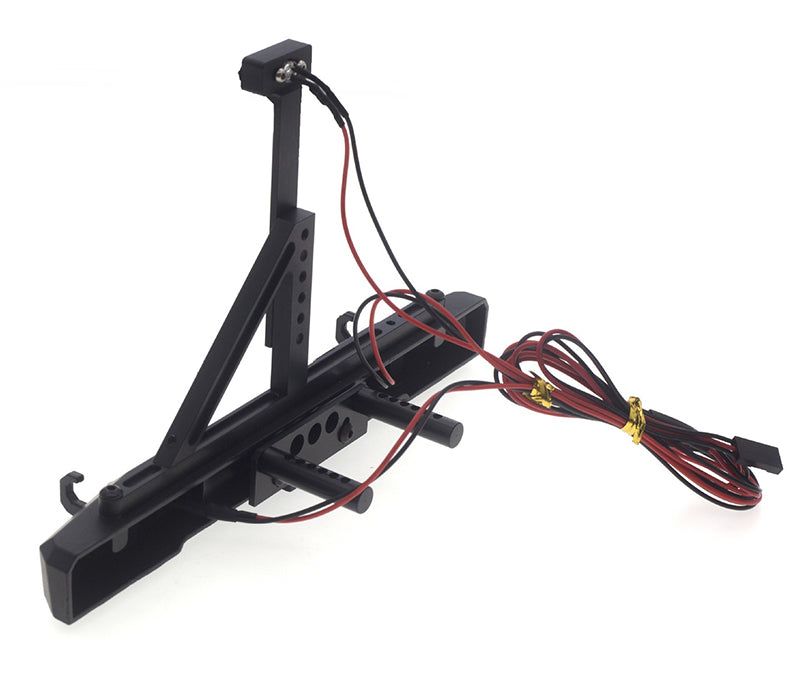 Alloy Realistic Rear Bumper w/ LED for 1/10 Scale Crawler (Mount=41-43mm)