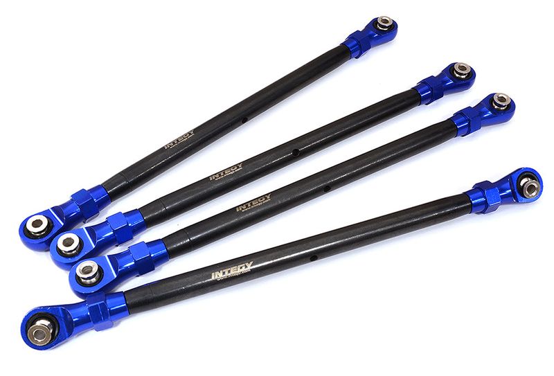 Blue Front and Rear Lower Suspension Links for Axial SCX6 RC Crawler 254004
