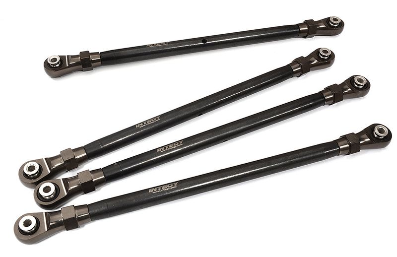 Grey Front & Rear Lower Suspension Linkages for Axial SCX6 Crawler 254004