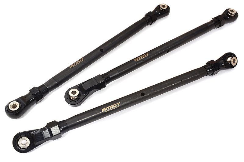 Black Upper Suspension Link Kit for Axial SCX6 Crawler - Front & Rear Set 254002