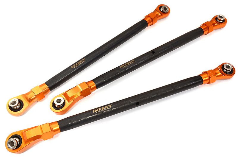Orange Front & Rear Upper Suspension Linkages for Axial SCX6 Crawler 254002