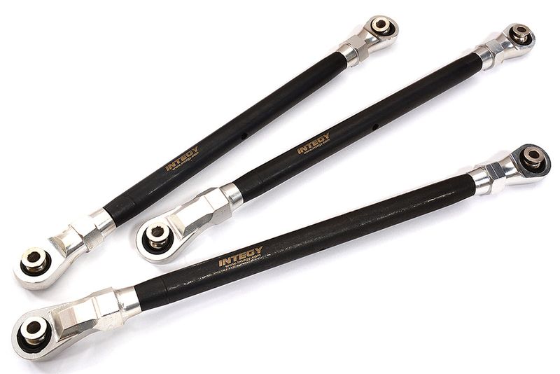 Silver Front & Rear Upper Suspension Linkages for Axial SCX6 Crawler 254002