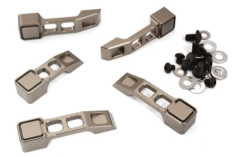 Billet Machined Realistic Grey Handle Set (5) for Axial 1/6 SCX6 Jeep JLU 250004